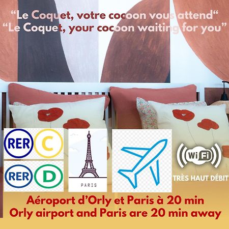 Le Coquet A 20Min De Paris Et De L'Aeroport D'Orly Apartment Juvisy-sur-Orge Exterior foto